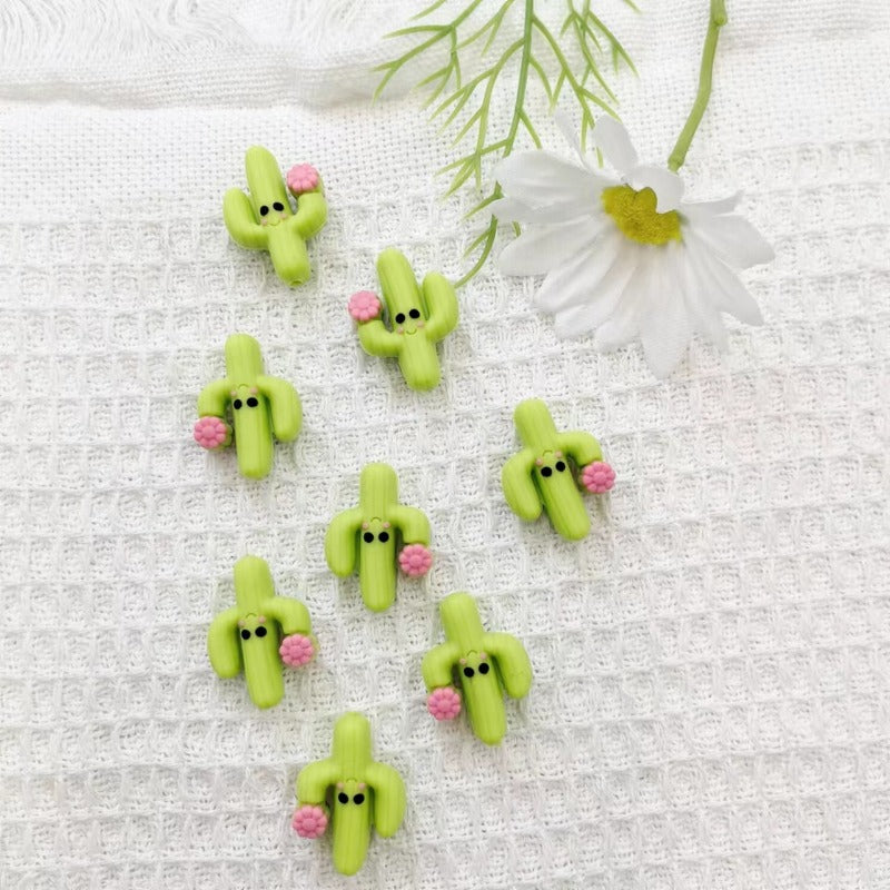 Wholesale 10pcs 3D Silicone Potted Beads